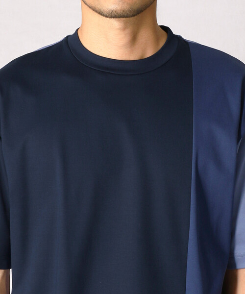 COMME CA MEN（コムサメン）の「カラーパネルT（Tシャツ/カットソー・メンズ・ネイビー/ブラック/オレンジ・L/M）」の12枚目の写真