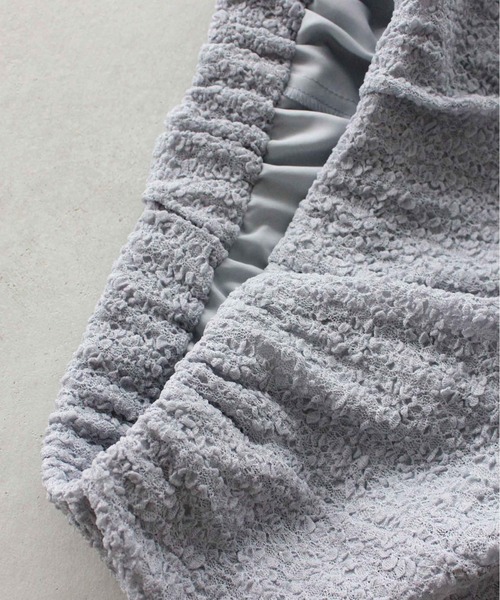 kaene(カエン)の「シュリンクレースセットアップ(ドレス・レディース・ブラック/サックスブルー・1/2)」の22枚目の写真