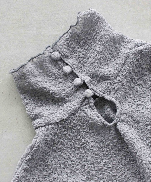 kaene(カエン)の「シュリンクレースセットアップ(ドレス・レディース・ブラック/サックスブルー・1/2)」の20枚目の写真