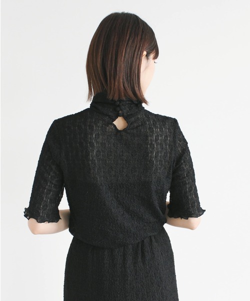 kaene(カエン)の「シュリンクレースセットアップ(ドレス・レディース・ブラック/サックスブルー・1/2)」の14枚目の写真