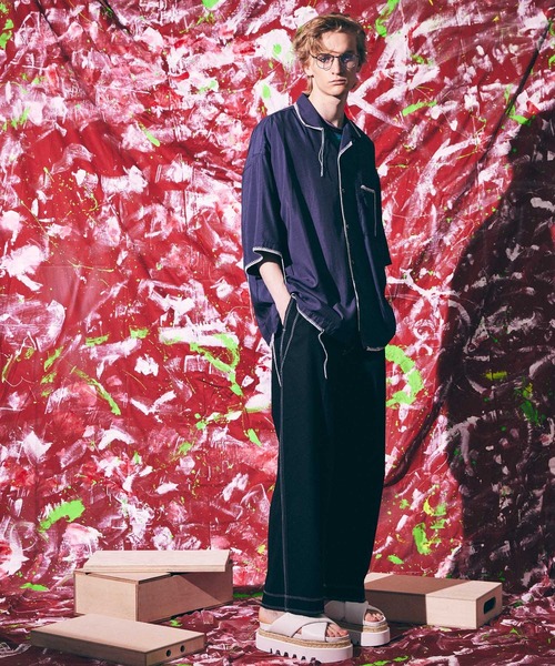 MAISON SPECIAL メゾンスペシャル ブラウス クロスステッチトップス MAISON SPECIAL シャツ ブラウス クロスステッチトップス
