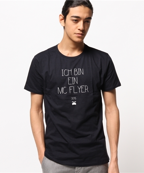 CIVISSUM（シビズム）の「CIVISSUM: オーガニックコットン プリント Tシャツ（Tシャツ/カットソー・メンズ・ブラック/ホワイト系その他/ネイビー/ホワイト・MEDIUM/LARGE/SMALL）」の4枚目の写真