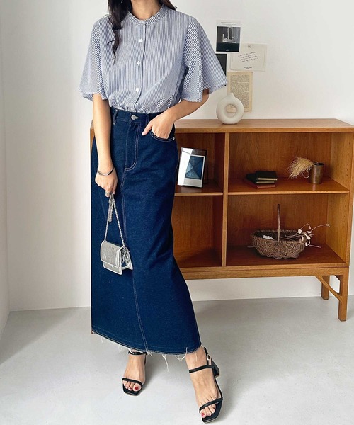 I631 美品 XL ジバンシー シャツ ブルー レディース I600 XL 13+ ジバンシー アーガイル柄 パープル シャツ