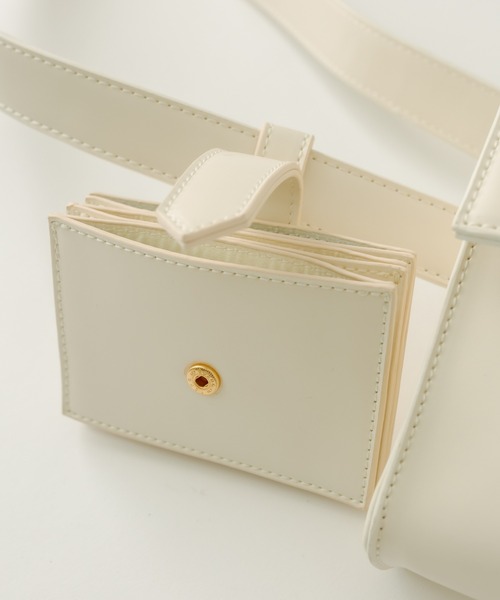 loti（ロティ）の「WEB限定 loti カードケース付きボディBAG（ショルダーバッグ・レディース・オフホワイト/ブラック/ピンク・FREE）」の20枚目の写真