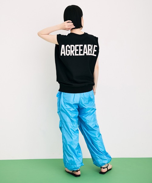 ADAM ET ROPE'（アダムエロペ）の「カットオフスウェット（Tシャツ/カットソー・レディース・パープル/ブラック/ホワイト・FREE）」の19枚目の写真