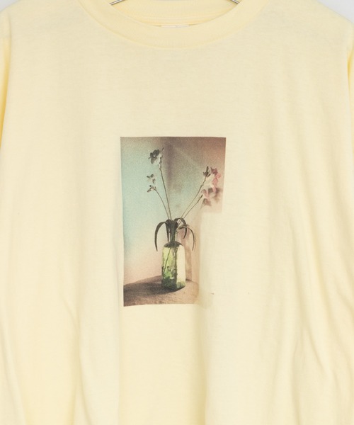 WHIMSIC（ウィムジック）の「【WHIMSIC】フラワーフォトTEE（Tシャツ/カットソー・レディース・ブルー/ベージュ/イエロー/グリーン・FREE）」の15枚目の写真