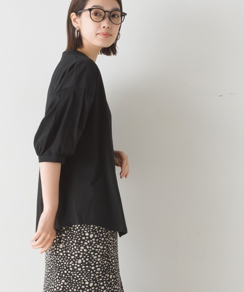 撥水加工タックボリューム半袖Tシャツ