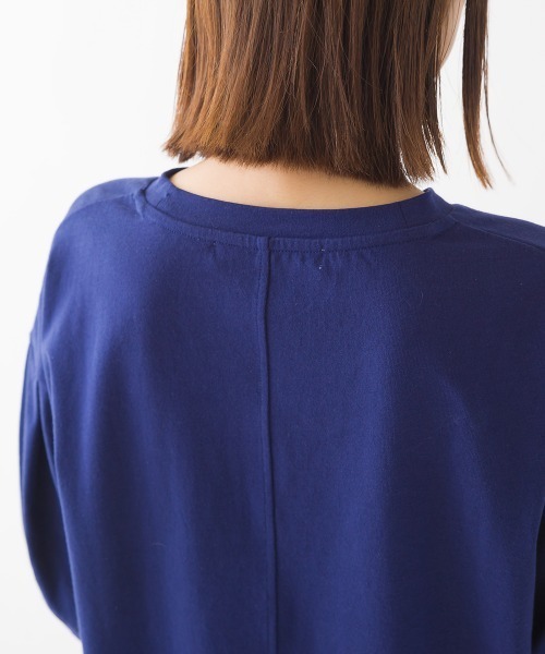 OMNES（オムネス）の「撥水加工タックボリューム半袖Tシャツ（Tシャツ/カットソー・レディース・ベージュ/ホワイト/ブラック/ピンク/ネイビー・FREE）」の8枚目の写真