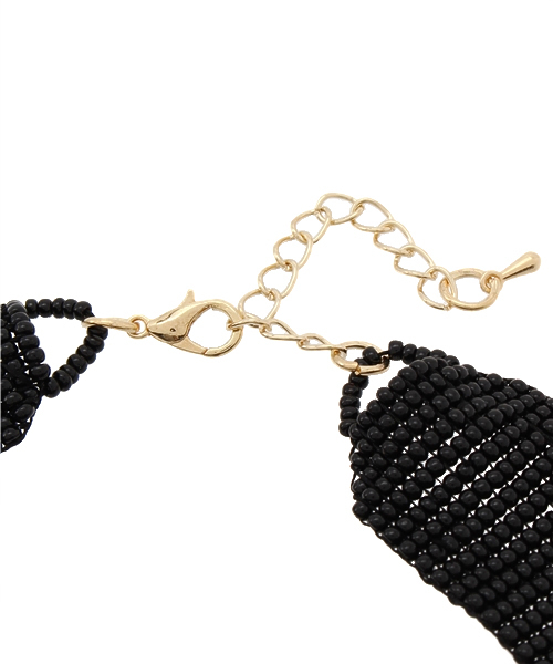 WEGO（ウィゴー）の「WEGO/ビーズチョーカー（ネックレス・レディース・ブラック/ターコイズブルー・FREE）」の4枚目の写真