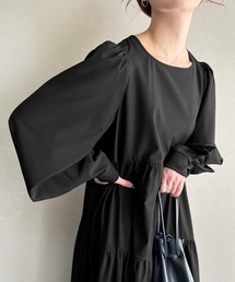 JUNOAH（ジュノア）の「バックリボンティアードマキシワンピース（ワンピース）」