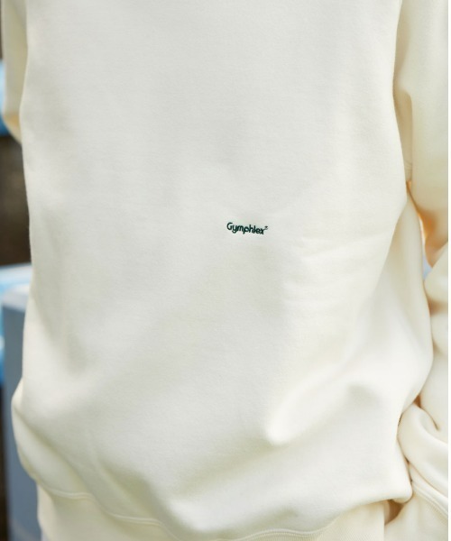 GYMPHLEX（ジムフレックス）の「GYMPHLEX/ジムフレックス　スウィングスリーブクルーネックプルオーバー　SWING SLEEVE CREW NECK PULLOVER　GY-C0173 TCF（スウェット・レディース・ダークグリーン/アイボリー/トップグレー/ネイビー・S）」の5枚目の写真