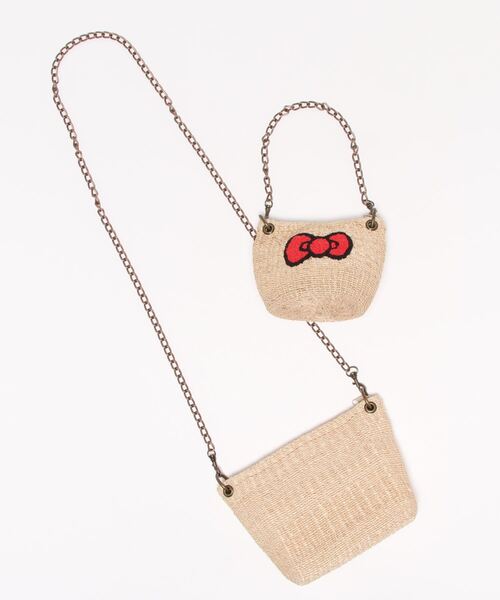 ACCOMMODE(アコモデ)の「【セット商品】SANRIO ハローキティかごバッグ2点セット(かごバッグ・レディース・A・FREE)」の9枚目の写真