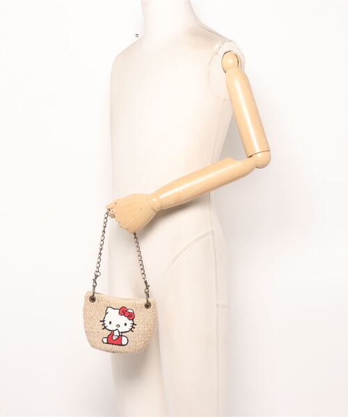 ACCOMMODE(アコモデ)の「【セット商品】SANRIO ハローキティかごバッグ2点セット(かごバッグ・レディース・A・FREE)」の7枚目の写真