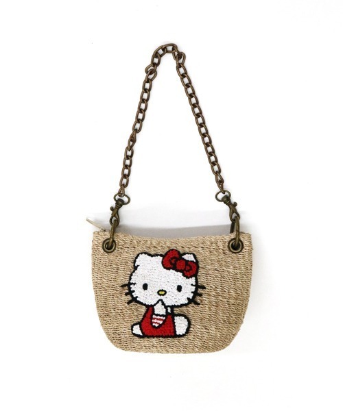 ACCOMMODE(アコモデ)の「【セット商品】SANRIO ハローキティかごバッグ2点セット(かごバッグ・レディース・A・FREE)」の10枚目の写真