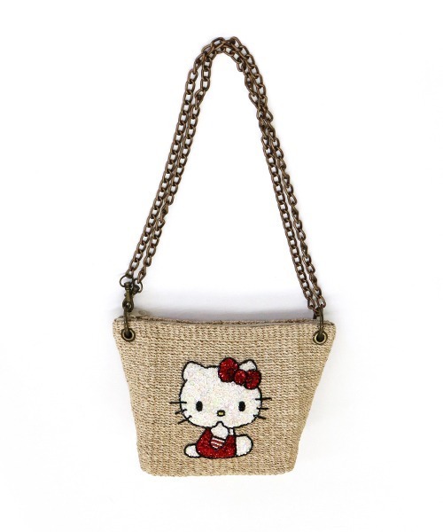 ACCOMMODE(アコモデ)の「【セット商品】SANRIO ハローキティかごバッグ2点セット(かごバッグ・レディース・A・FREE)」の6枚目の写真