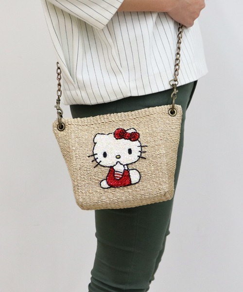 ACCOMMODE(アコモデ)の「【セット商品】SANRIO ハローキティかごバッグ2点セット(かごバッグ・レディース・A・FREE)」の11枚目の写真