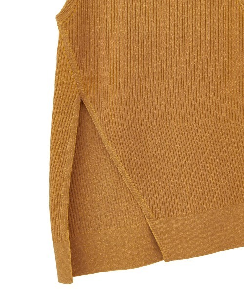 CLANE（クラネ）の「SLANT CUT NO SLEEVE KNIT TOPS（ニット/セーター