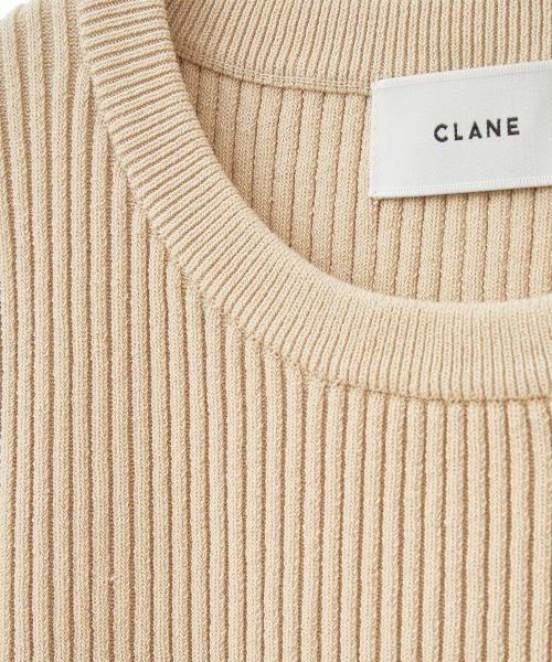CLANE（クラネ）の「【CLANE(クラネ)】SLANT CUT KNIT TOPS