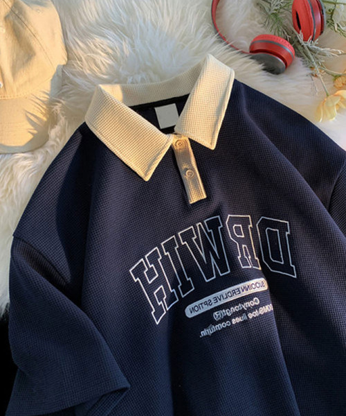 セール】ビッグシルエット カレッジロゴ プリント オーバーサイズ 半袖 セール】ビッグシルエット カレッジロゴ プリント オーバーサイズ 半袖