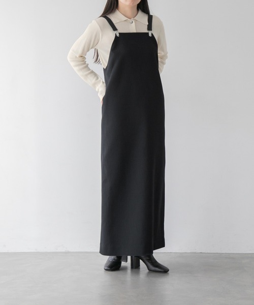 yuw（ユウ）の「リブエリツキカーディガン　294576（カーディガン/ボレロ・レディース・アイボリー/ブラック/ブラック×ホワイト/パープル・FREE）」の16枚目の写真