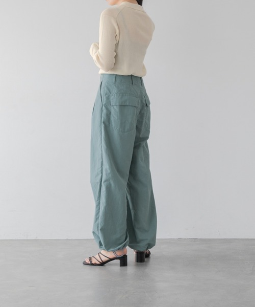 yuw（ユウ）の「リブエリツキカーディガン　294576（カーディガン/ボレロ・レディース・アイボリー/ブラック/ブラック×ホワイト/パープル・FREE）」の13枚目の写真