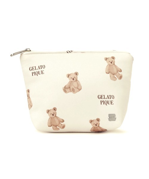 gelato pique(ジェラートピケ)の「モチーフ3柄ティッシュポーチ(ポーチ)」|オフホワイト