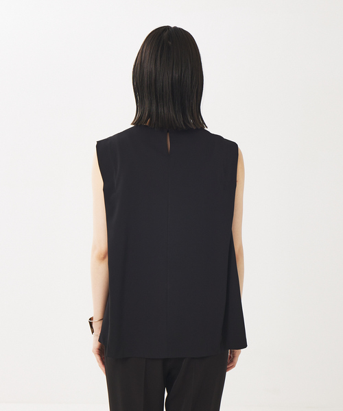 abahouse mavie（アバハウスマヴィ）の「【セットアップ対応】ドライタッチ袖タックノースリーブブラウス（シャツ/ブラウス・レディース・ブラック/グレイッシュベージュ・フリー）」の18枚目の写真