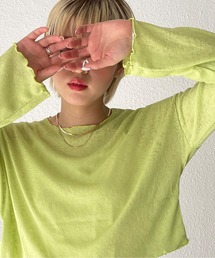 Shelly island | カラーシアートップス(Tシャツ/カットソー)