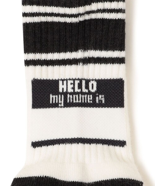 SHIPS（シップス）の「【SHIPS KIDS別注】ROSTER SOX:HELLO ソックス（ソックス/靴下・キッズ・グリーン/チャコールグレー・MEDIUM/SMALL）」の7枚目の写真