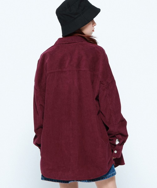 tommy jeans（トミー ジーンズ）の「コーデュロイオーバーシャツ（シャツ/ブラウス・レディース・ピンク/ベージュ・LARGE/X-SMALL/MEDIUM/SMALL/X-LARGE）」の3枚目の写真