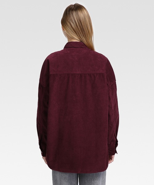 tommy jeans（トミー ジーンズ）の「コーデュロイオーバーシャツ（シャツ/ブラウス・レディース・ピンク/ベージュ・LARGE/X-SMALL/MEDIUM/SMALL/X-LARGE）」の10枚目の写真