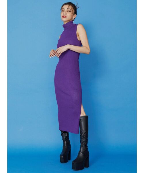 EVRIS（エヴリス）の「ストレッチミドルブーツ（ブーツ・レディース・ホワイト/ブラック・SMALL/MEDIUM/LARGE）」の3枚目の写真