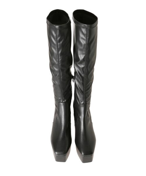 EVRIS（エヴリス）の「ストレッチミドルブーツ（ブーツ・レディース・ホワイト/ブラック・SMALL/MEDIUM/LARGE）」の11枚目の写真