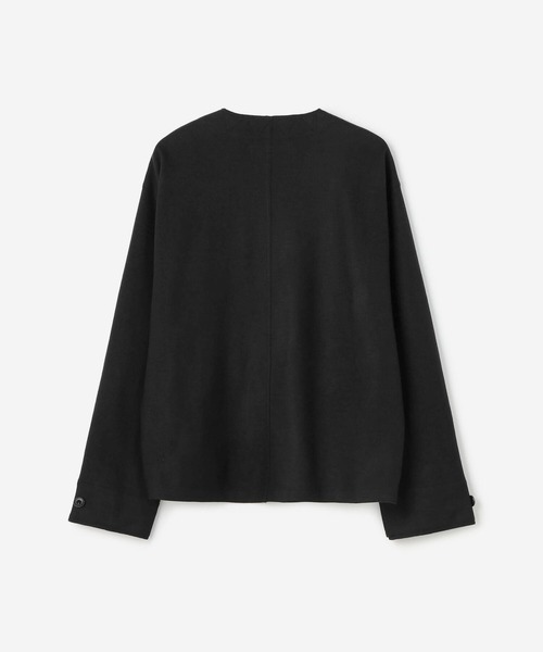 HAVERSACK（ハバーザック）の「HAVERSACK | ウールノーカラージャケット MEN（ノーカラージャケット・メンズ・ネイビー・LARGE/MEDIUM）」の9枚目の写真