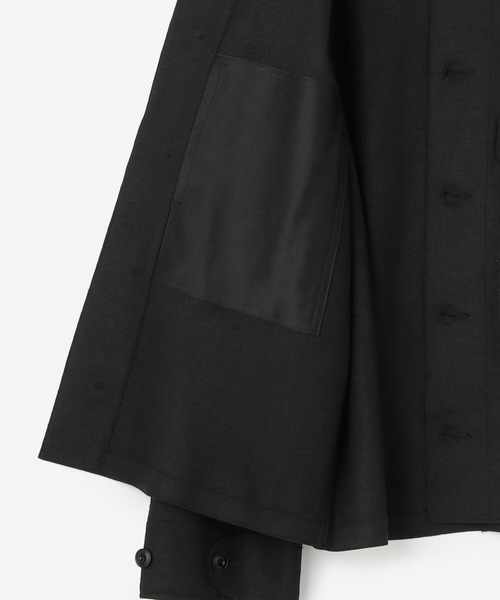 HAVERSACK（ハバーザック）の「HAVERSACK | ウールノーカラージャケット MEN（ノーカラージャケット・メンズ・ネイビー・LARGE/MEDIUM）」の15枚目の写真