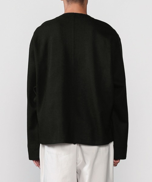 HAVERSACK（ハバーザック）の「HAVERSACK | ウールノーカラージャケット MEN（ノーカラージャケット・メンズ・ネイビー・LARGE/MEDIUM）」の7枚目の写真