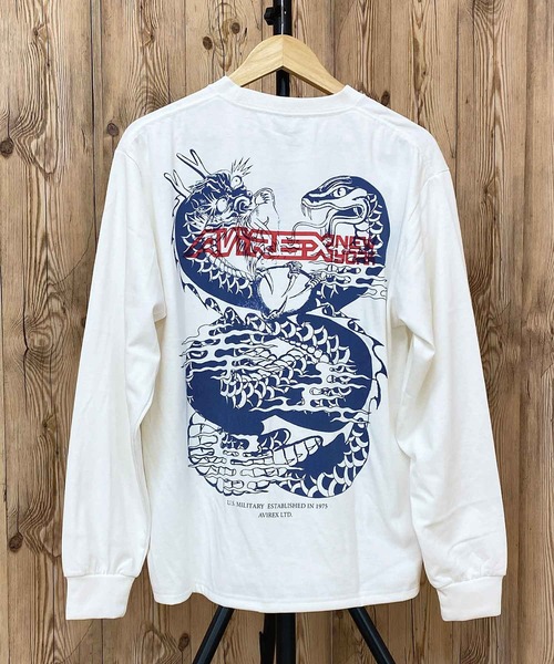 AVIREX（アヴィレックス）の「DRAGON & SNAKE ロングTシャツ（Tシャツ