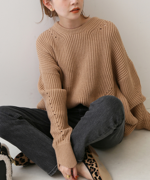 SLOBE IENA（スローブイエナ）の「畦クルーネックプルオーバー