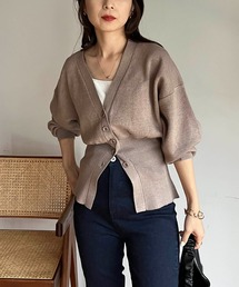 CAPRICIEUX LE'MAGE | ウエスト切替カーディガン(カーディガン/ボレロ)