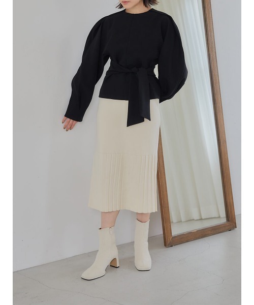 Ayla(アイラ)の「belt design tops(その他トップス・レディース・ブラック・FREE)」の4枚目の写真