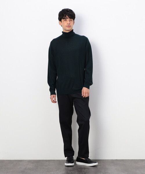 COMME CA COMMUNE(コムサコミューン)の「【セットアップ対応】ストレッチポンチ セットアップ パンツ(スラックス・メンズ・ブラック/ネイビー/チャコール/ネイビー系・MEDIUM/LARGE/SMALL)」の6枚目の写真