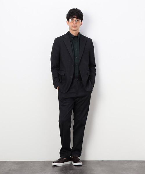 COMME CA COMMUNE(コムサコミューン)の「【セットアップ対応】ストレッチポンチ セットアップ パンツ(スラックス・メンズ・ブラック/ネイビー/チャコール/ネイビー系・MEDIUM/LARGE/SMALL)」の10枚目の写真