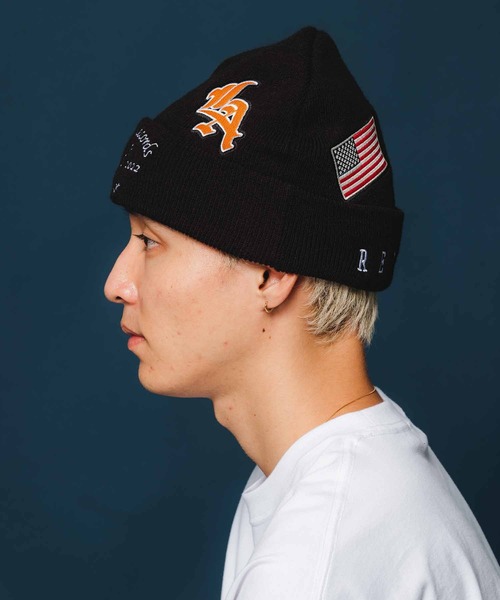 XLARGE（エクストララージ）の「XL LABEL SOUVENIR BEANIE（ニットキャップ/ビーニー・メンズ・ブラック/グレー・ONE SIZE）」の10枚目の写真