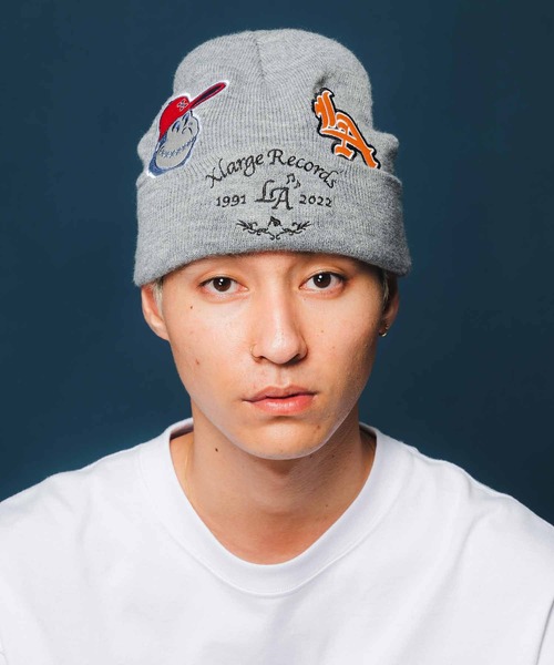 XLARGE（エクストララージ）の「XL LABEL SOUVENIR BEANIE（ニットキャップ/ビーニー・メンズ・ブラック/グレー・ONE SIZE）」の19枚目の写真