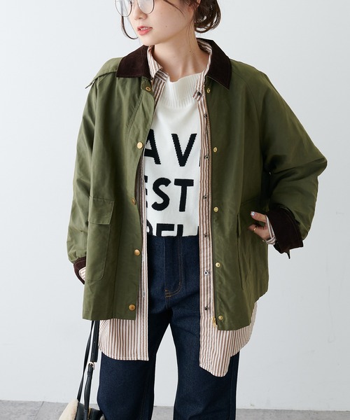 PUAL CE CIN(ピュアルセシン)の「先染ストライプシャツブラウス(シャツ/ブラウス・レディース・ベージュ/ブラウン/グリーン・FREE)」の5枚目の写真