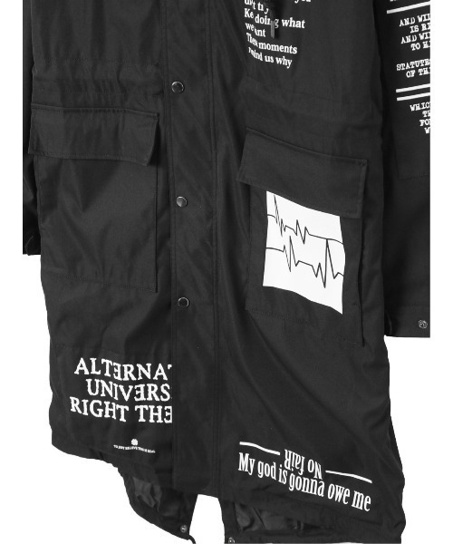 semantic design（セマンティックデザイン）の「セマンティックデザイン NOISE モッズコート（モッズコート・メンズ・ホワイト/ブラック・LARGE/X-LARGE/MEDIUM）」の8枚目の写真