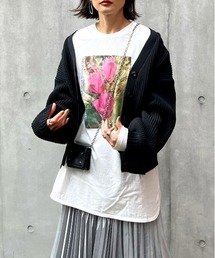 y/m by Yukie | flower photo ロンT(Tシャツ/カットソー)
