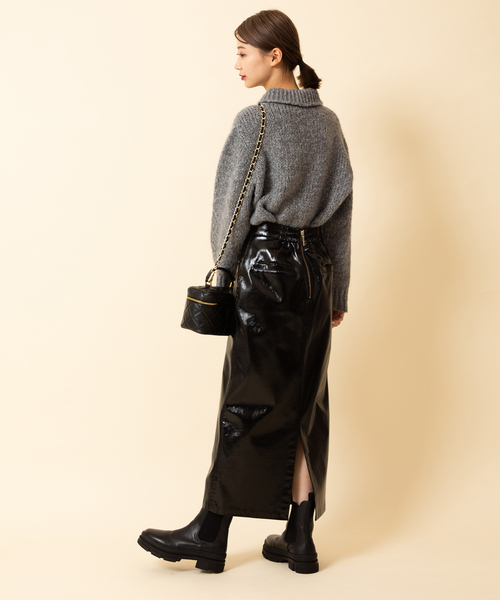 U by SPICK&SPAN(ユーバイスピックアンドスパン)の「【TRICOT JEAN MARC/トリコット ジーン マルク】 カラーニットプルオーバー(ニット/セーター・レディース・ライトグレー/ベージュ・FREE)」の5枚目の写真