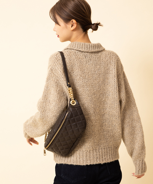 U by SPICK&SPAN(ユーバイスピックアンドスパン)の「【TRICOT JEAN MARC/トリコット ジーン マルク】 カラーニットプルオーバー(ニット/セーター・レディース・ライトグレー/ベージュ・FREE)」の15枚目の写真