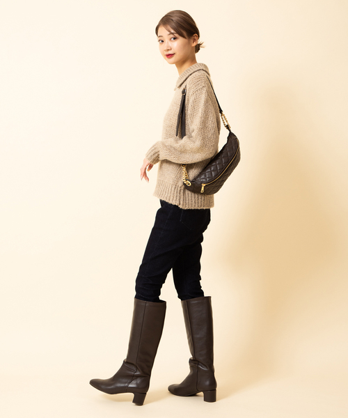 U by SPICK&SPAN(ユーバイスピックアンドスパン)の「【TRICOT JEAN MARC/トリコット ジーン マルク】 カラーニットプルオーバー(ニット/セーター・レディース・ライトグレー/ベージュ・FREE)」の18枚目の写真